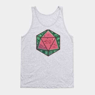 Fruit Dice, D20 watermelon variant Tank Top